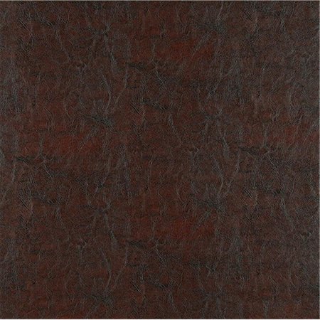 FINEFABRICS 54 in. Wide Burgundy, Shiny Smooth Upholstery Faux Leather FI59989